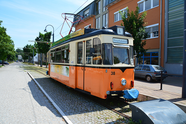 Naumburg 2013 – Tram 38 at the Railway Station terminus