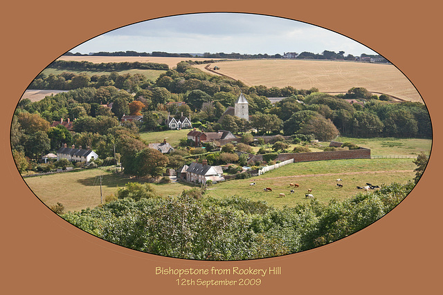Bishopstone from Rookery Hill - 12.9.2009