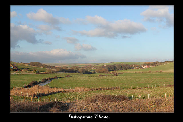 Bishopstone from Newhaven Road - 11.1.2013