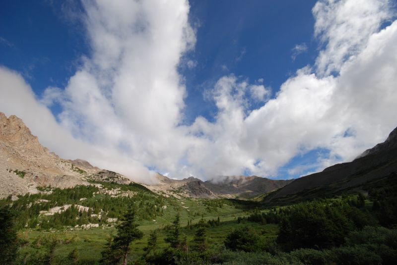 Clouds, Sky, Meadow