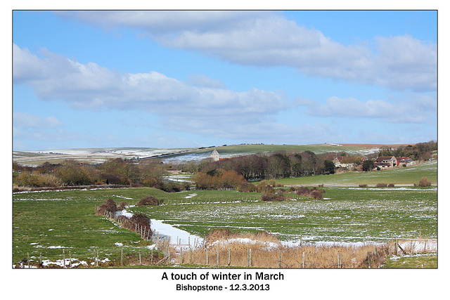 Winter in March - Bishopstone - 12.3.2013