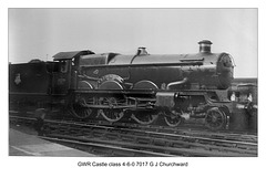 GWR Castle class 4-6-0 7017 G J Churchward