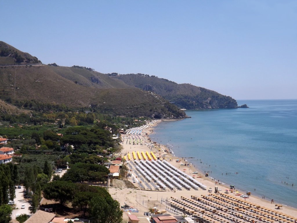 View of the Beach in Sperlonga, July 2012