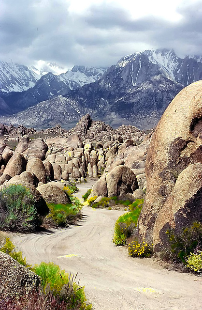 Lone Ranger Canyon, Alabama Hills, CA, Apr. 1980