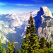 Yosemite NP, Glacier Point Vista I, Aug. 1985 (060°)