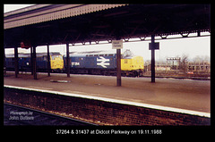 37264 & 31437 at Didcot on 19.11.1988