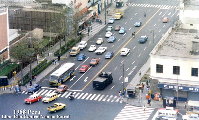 1988 Peru Lima Riot Patrol