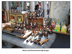 Market stall - wooden crafts - Steenhouwersdijk, Bruges