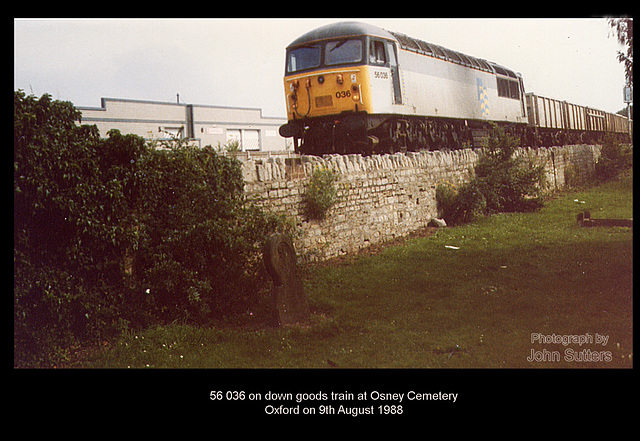 56036 at Oxford on down goods on 9.8.1988