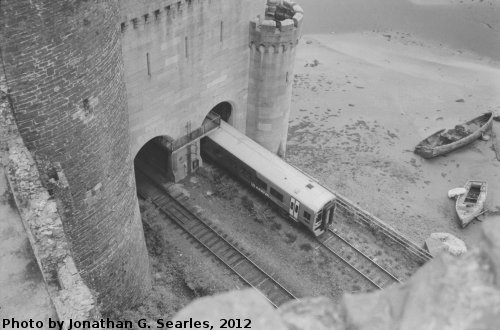 Tracks Under Conwy Castle, Picture 4, Conwy, Wales (UK), 2012