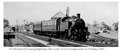 41206 Ivatt 2-6-2T leaving Highbridge - 27.5.1965