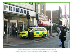 London Ambulance Service Rapid Response Vehicle - LJ55 LYO - Peckham - 26.9.2008