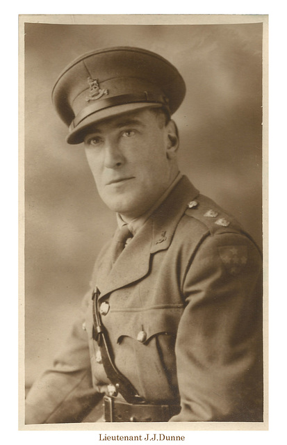 Lt J.J.Dunne - photographed at Empire Stores, Oxford Street, on 23.4.1943