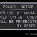 'For use of animals' sign on sale in Rye 16.8.2007