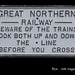 Great Northern Railway sign on sale in Rye 16.8.2007