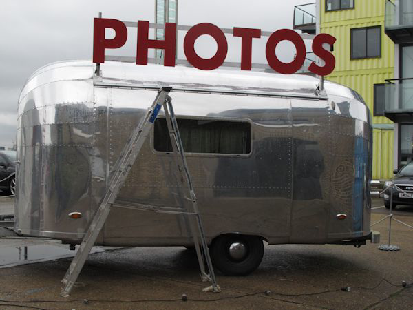 A trailer full of photos