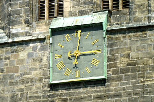 Halle (Saale) 2013 – Clock on the Roter Turm