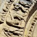 Détail des sculptures du portail de l'église de Foussais-Payré