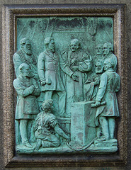 Statue of Colonel Edward Ackroyd, All Souls, Haley Hill, Halifax , West Yorkshire