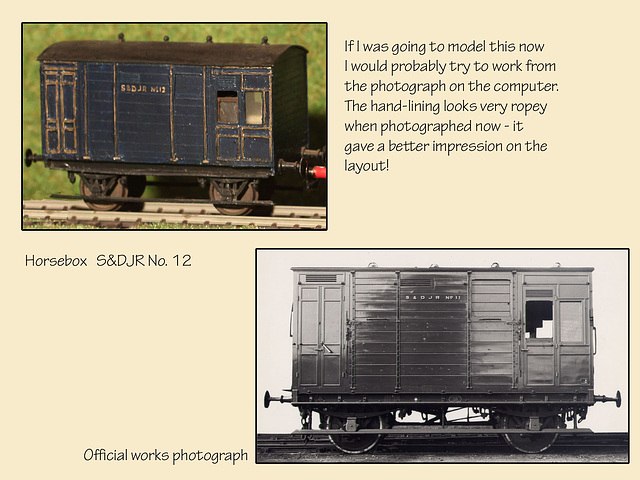 S&D horse boxes - model & photo