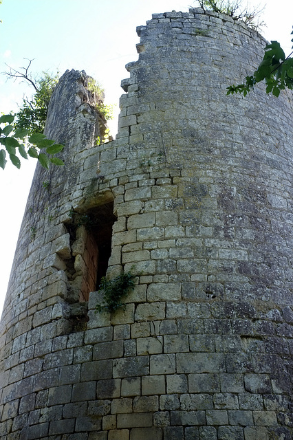 Vestiges d'une tour du Château de Pranzac