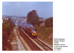BR D1062 Western Courier Paignton 31 7 1977