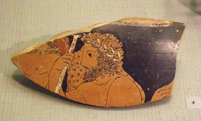 Fragment of a Krater Attributed to the Black Fury Painter in the Princeton University Art Museum, September 2012