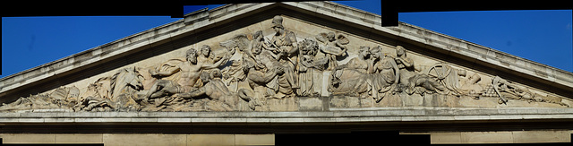 coade stone pediment, royal naval hospital, greenwich