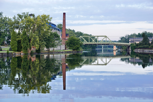 Cayuga-Seneca Canal – from the Ovid Street Bridge, Seneca Falls, New York