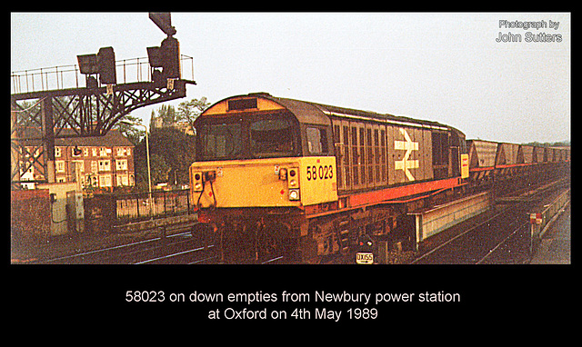 58023 at Oxford on 4.5.1989