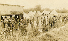 Soldiers in Mess Line