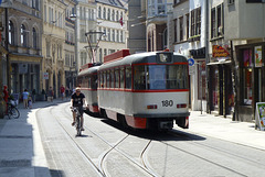 Halle (Saale) 2013 – Carriage 180 towed by trams 1191 and 1183
