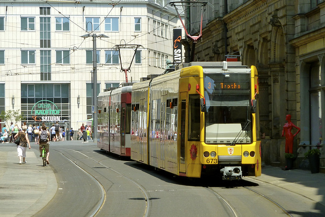 Halle (Saale) 2013 – Tram 673 on line 3