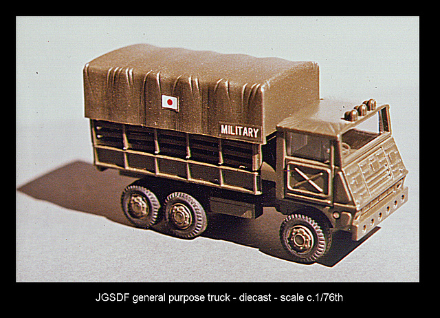 JGSDF general purpose 6-wheeled truck  1/76th diecast