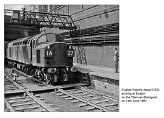 BR D333 Euston 14 6 1961