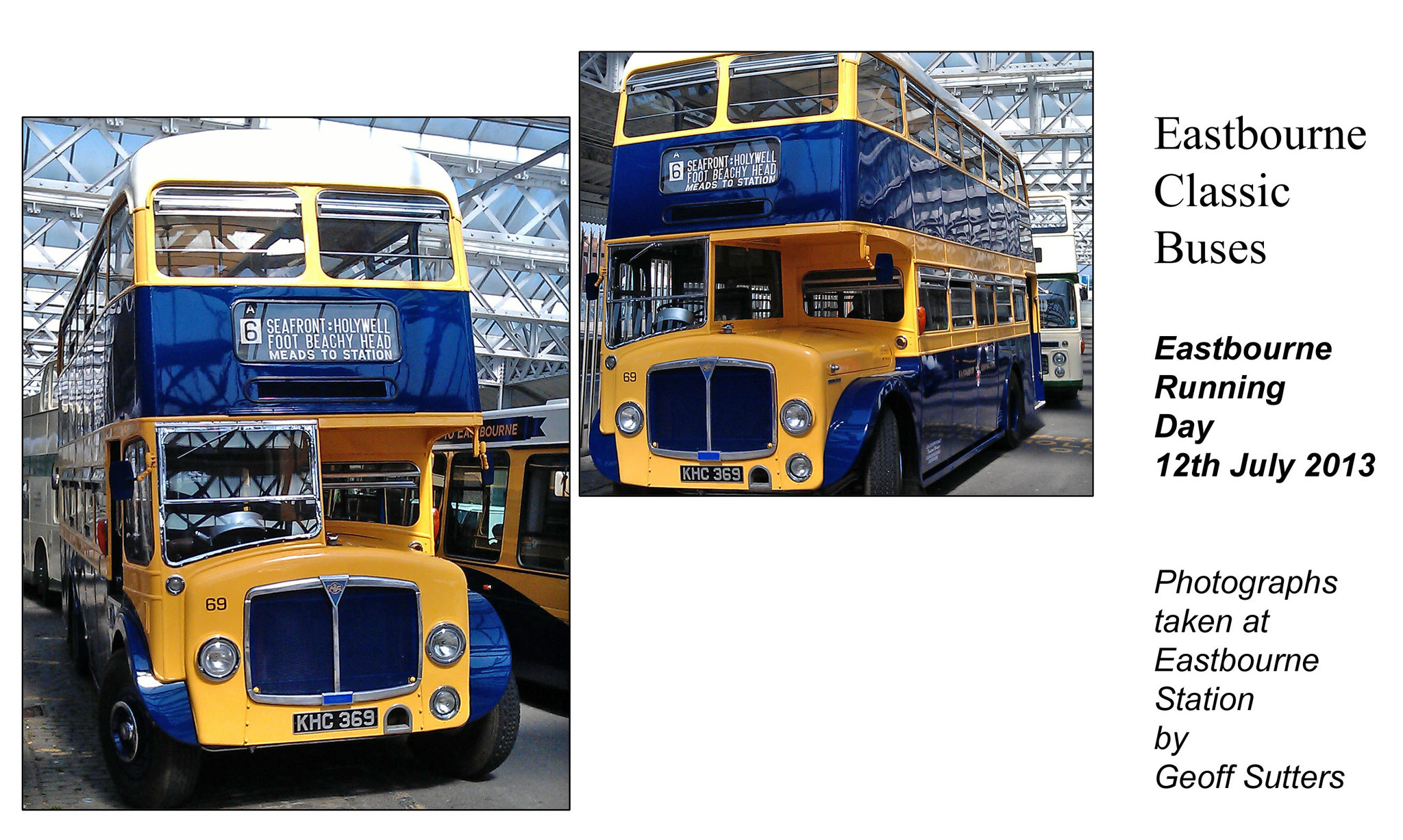 Eastbourne Corporation KHC 369 1963 AEC Regent V / East Lancs - Eastbourne 12.7.2013