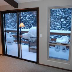 Patio Door and Snow