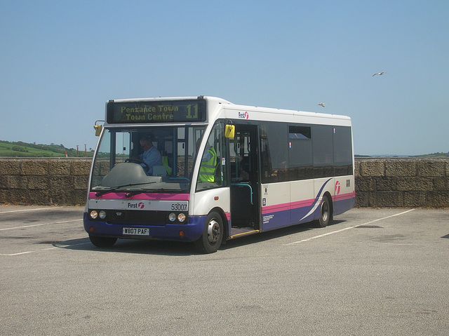 DSCN0962 First Devon and Cornwall W607 PAF in Penzance - 8 Jun 2013