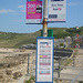 Bus stop sign at Sennen Cove - 8 Jun 2013 (DSCN0975)