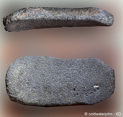 Basalt Quern Stone, millennia-old, found in Jordan in the 1980s