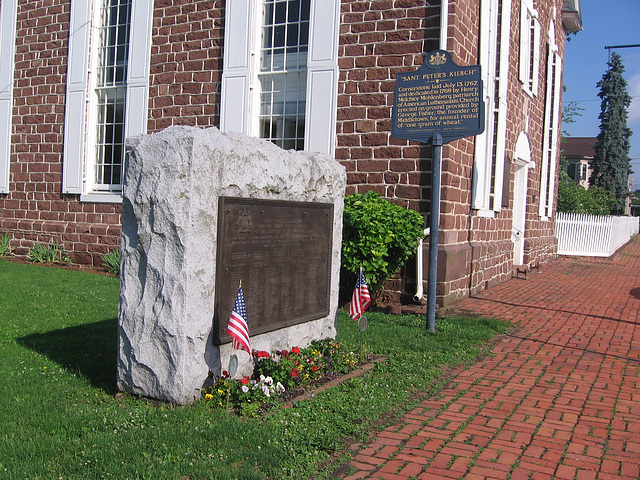 Monument and Marker at Saint Peter's Kierch, Middletown, Pa.