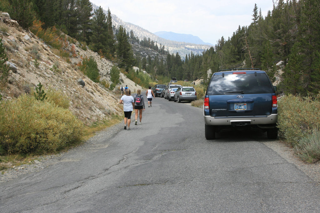 Returning from Rock Creek trailhead