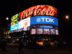 Piccadilly Circus in London, April 2013