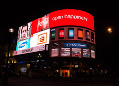 Piccadilly Circus in London, April 2013