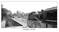 Lyme Regis station  June 1963