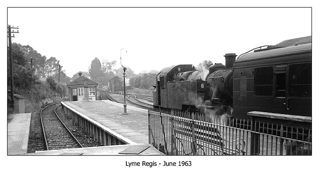 Lyme Regis station  June 1963