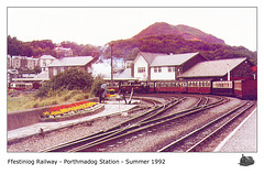 Porthmadog  station  Cob end 1992