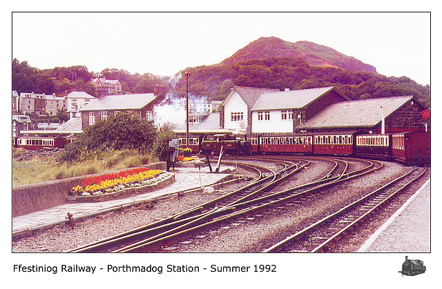 Porthmadog  station  Cob end 1992