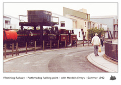 Fairlie 0-4-4-0T Merddin Emrys at Porthmadog in 1992