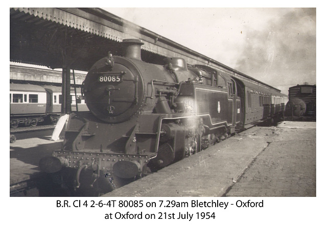 BR Cl4 264T 80085 Oxford 21 7 1954